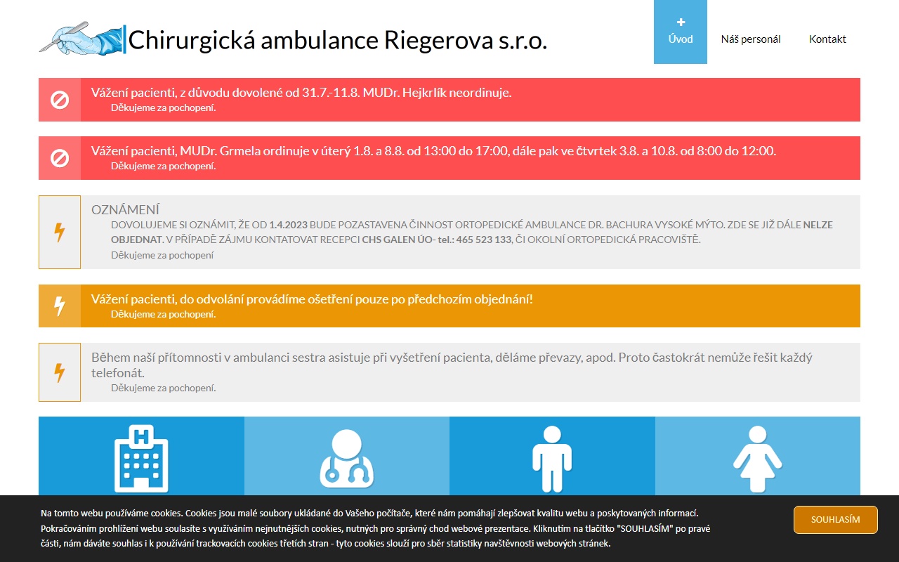 Chirurgická ambulance Riegerova s.r.o.