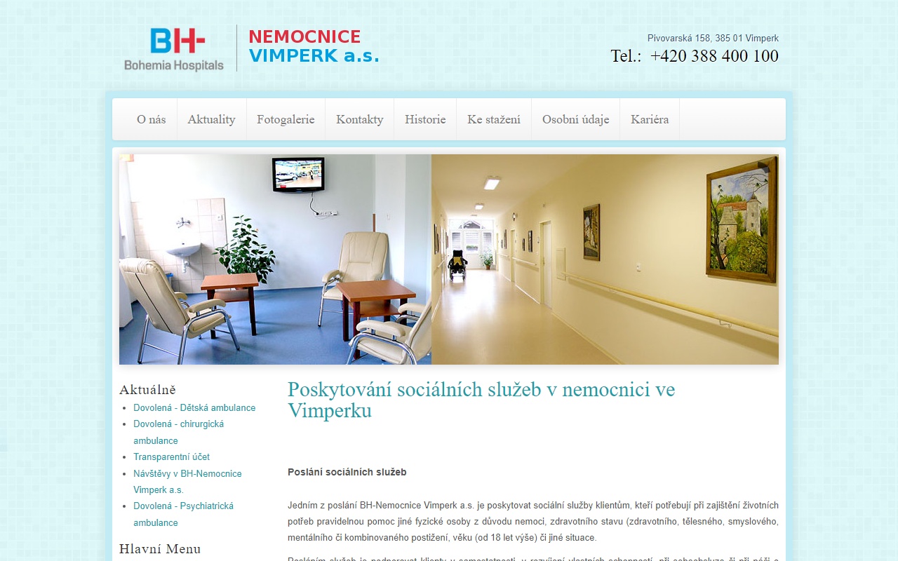 BH - Nemocnice Vimperk a.s., domácí péče