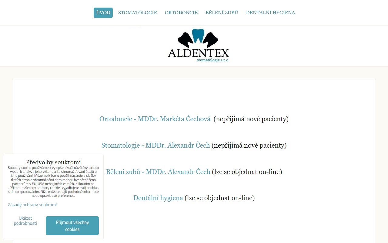 Aldentex stomatologie s.r.o.