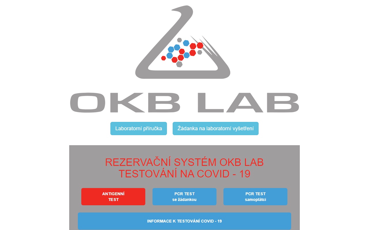 OKB Lab, a.s., odběrová místnost