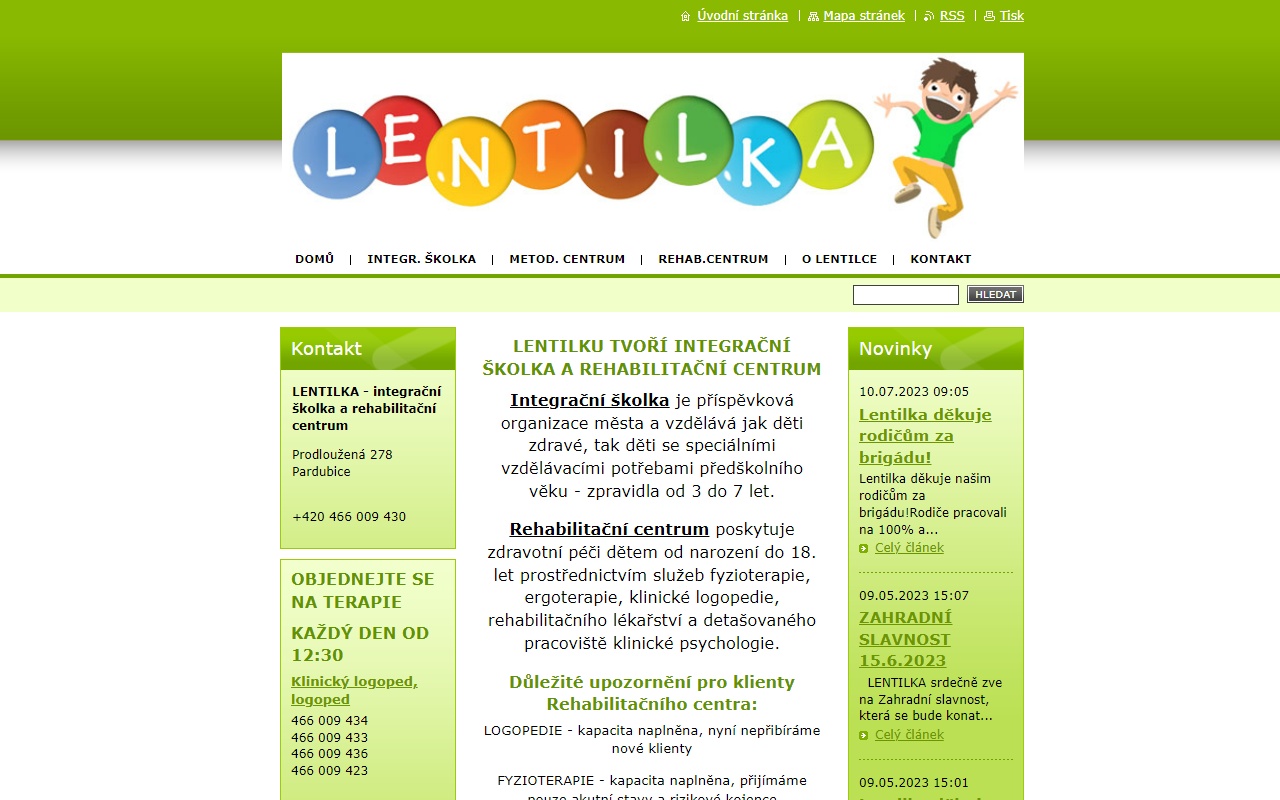 Lentilka - integrační školka a rehabilitační centrum