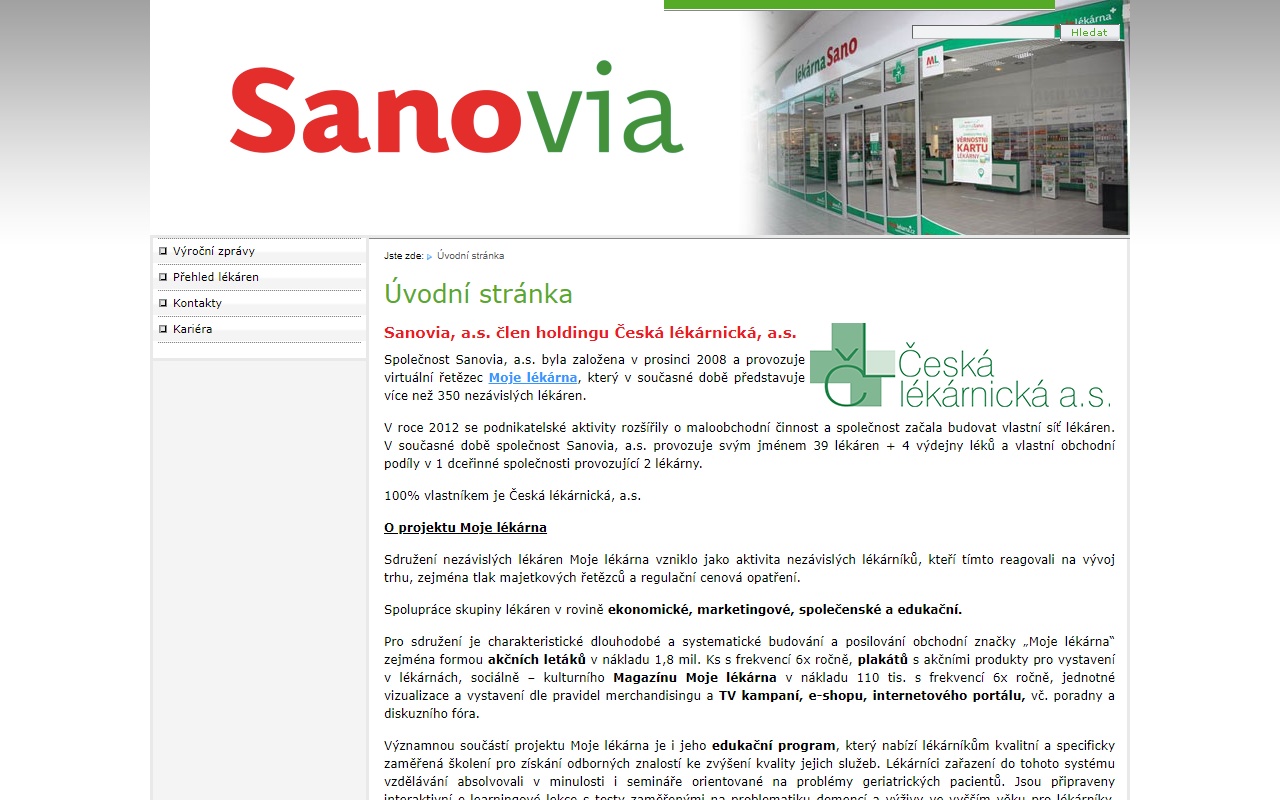 Sanovia, a.s., Lékárna Centrum