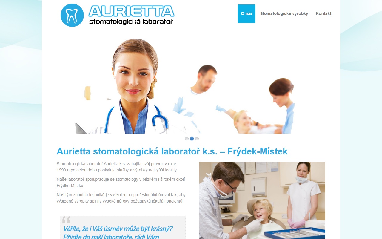 AURIETTA, stomatologická laboratoř, k.s.
