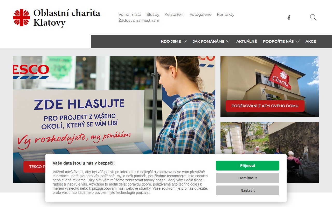 Oblastní charita Klatovy - ošetřovatelská služba