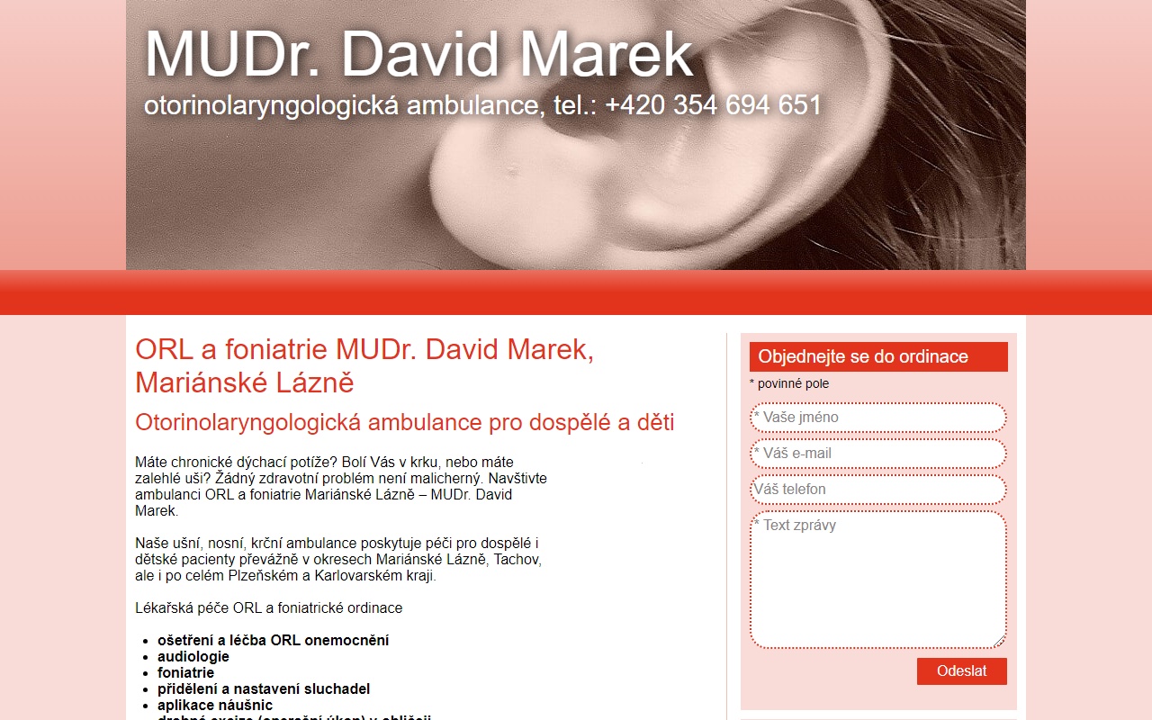 MUDr. David Marek-otorinolaryngologická ambulance