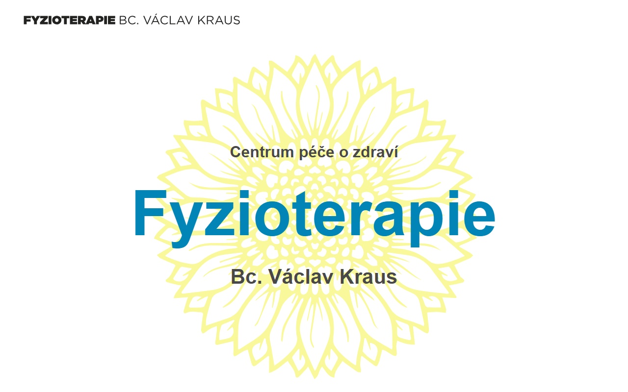 Bc. Václav Kraus, fyzioterapie - centrum péče o zdraví