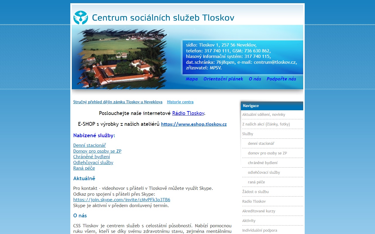Centrum sociálních služeb Tloskov