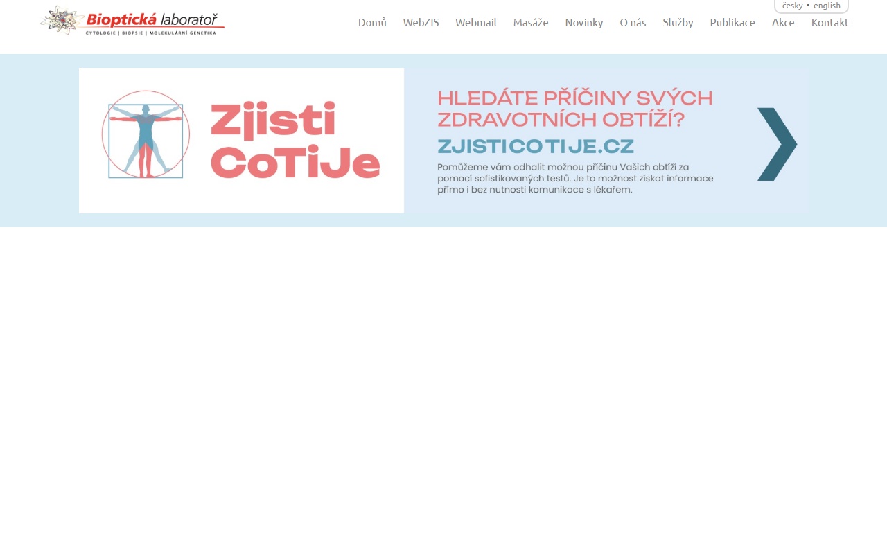 Screenshot Bioptická laboratoř s.r.o.